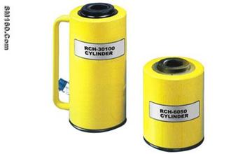 Hollow plunger cylinder