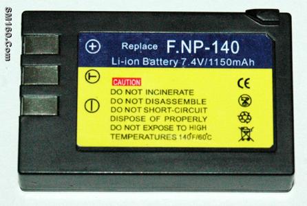 Replacement digital camera battery for Fujitsu NP-140