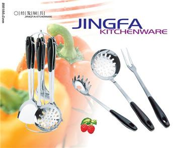 Stainless Steel Slotted Spoon,Kitchenware,Fork,Skimmer,Ladle,Spoon,Whi