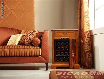 SICAO patent model - OAK wooden wine credenza, as a piece of furniture