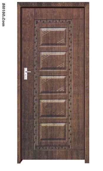2 panel galvanized hollow metal door, panel steel door