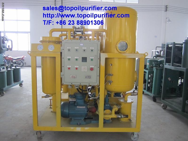 Turbine control oil purification machine / oil spearator/ waste oil tr