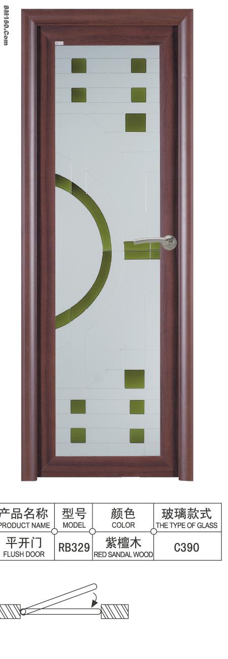 aluminum single swing door