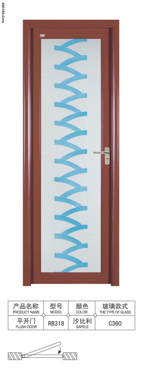 aluminum single swing door