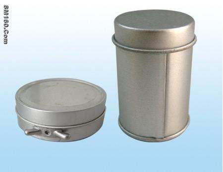 Round tin box 