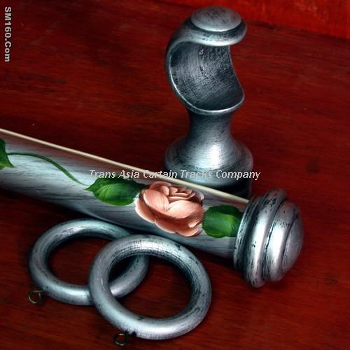 Decorative curtain rods C