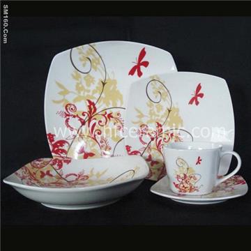 20pcs square dinner set