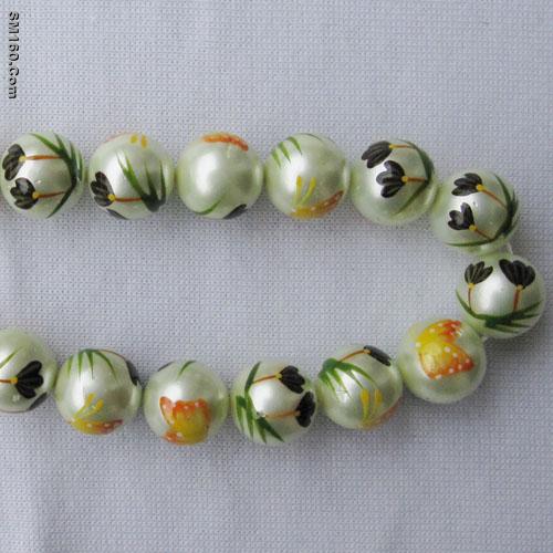 shell bead,mother of pearl,shell pearl,flower shell pearl