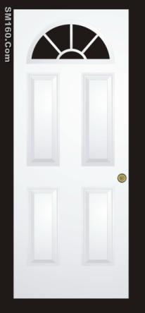 half moon pre-cut-out door