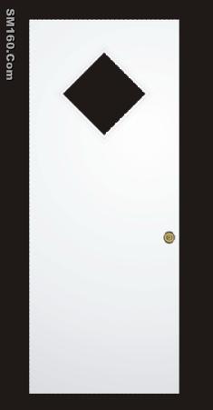 wood edge pre-cut-out door