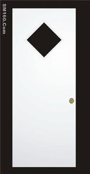 wood edge pre-cut-out door