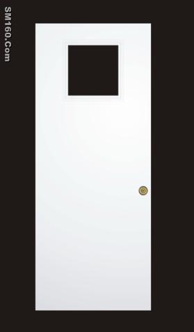 steel edge pre-cut-out door
