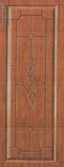 wood edge pvc coated metal door