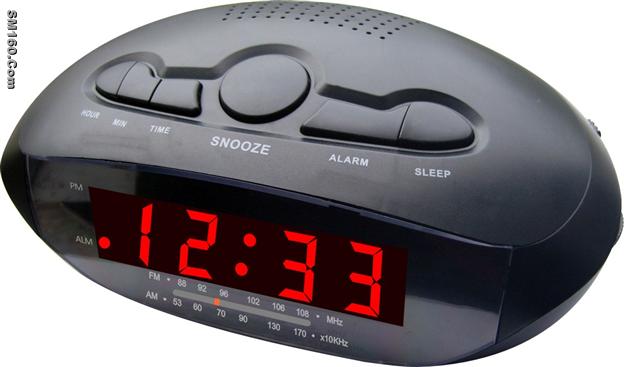 AM/FM LED ALARM CLOCK RADIO