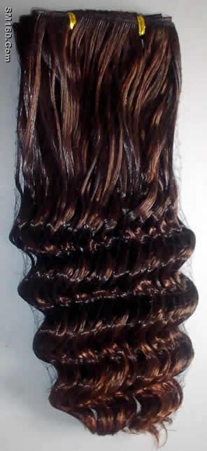 synthetic weft hair