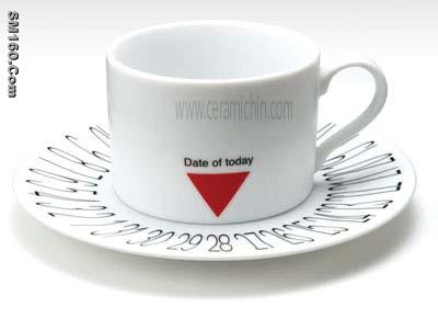 saucer and cups
