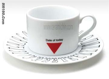 saucer and cups