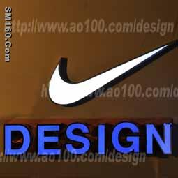 LED illuminated letter and logo