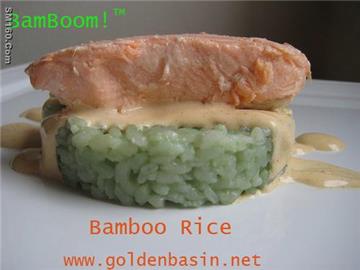 green bamboo rice