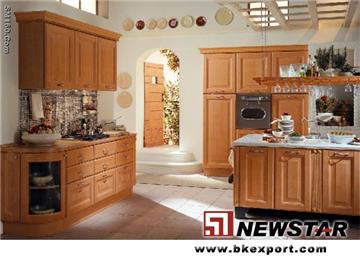 Kitchen cabinet with stainless steel sink and granite countertop