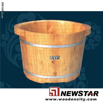 Offer wooden footbath, wood buckets