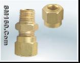 Brass compression fitting or copper compression fitting