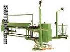 Semiautomatic chain link fence machine