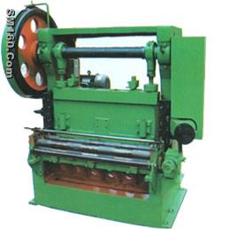 Expanded plate mesh machine