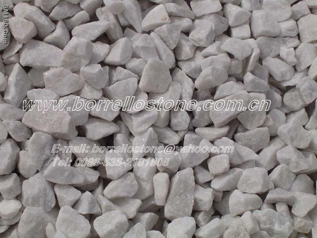 sell snow white marble chippings