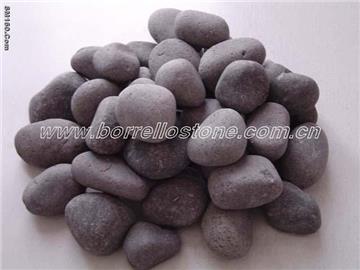 black pebble, black cobble