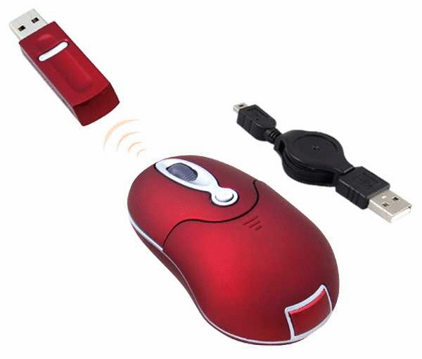 iMicro MT-16 3D Optical Wireless Mouse(Red) 
