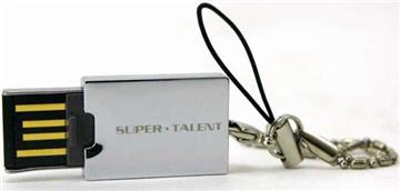   Super Talent Pico-E Chrome 16GB USB2.0 Flash Drive 
