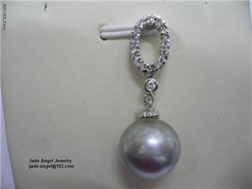 shell pearl,pearl pendant,shell pearl,silver pendant,silver jewelry