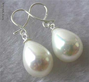 shell pearl,shell pearl earring,silver earring,925 silver jewelry