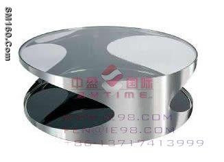 Stainless circular coffee table, table supplier