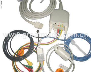 Siemens Multi-link trunk cable with spo2 ecg temp accessories.