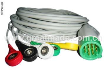 Physio control 5 lead ECG cable