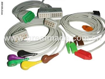 Fukuda Multi-link ECG trunk cable with its leadwires  