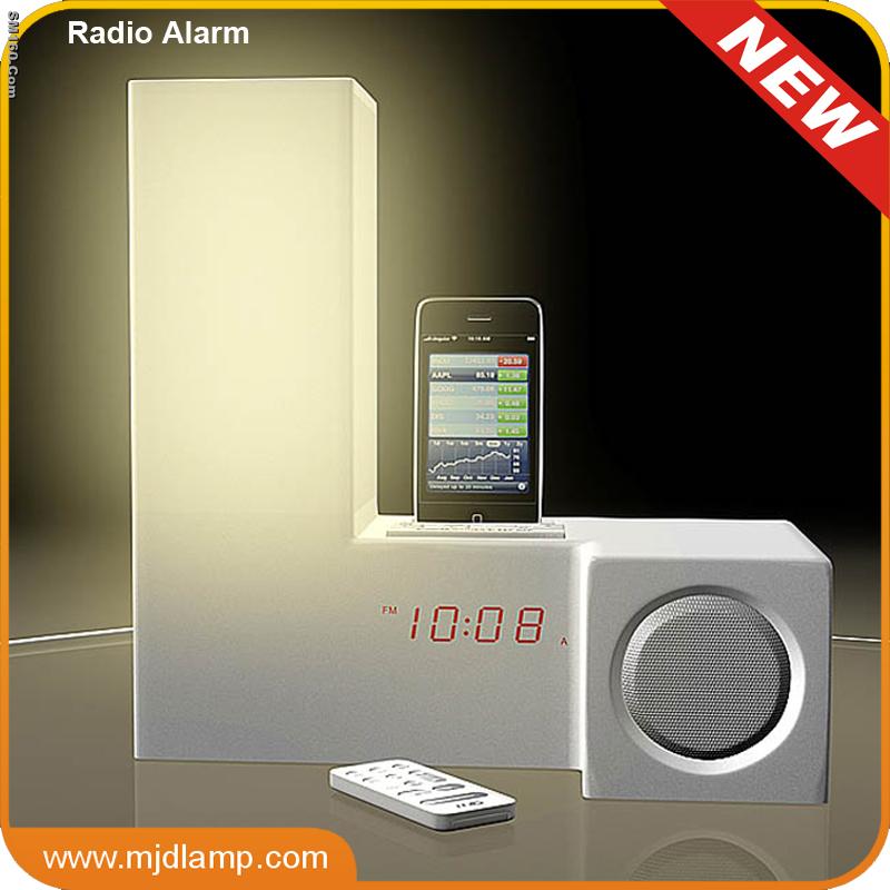 multi-functional table lamp with docking system for iphone or ipod