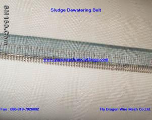 Sell sludge dewatering belt