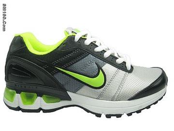Mens Nike airmax 5k shoes black grey and green--free shipping
