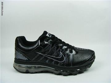 Nike airmax 2009 men shoes black and silver--free shipping