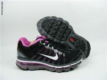 nike women shoes airmax 2009 black and peach red-free shipping