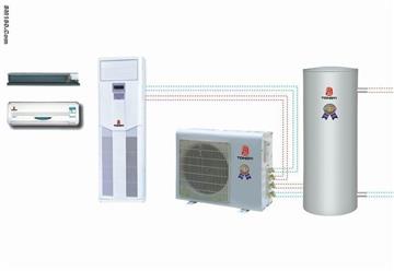 Tongyi multifunctional heat pump for domestic water heater and air con