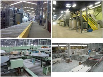 plaster of paris production line