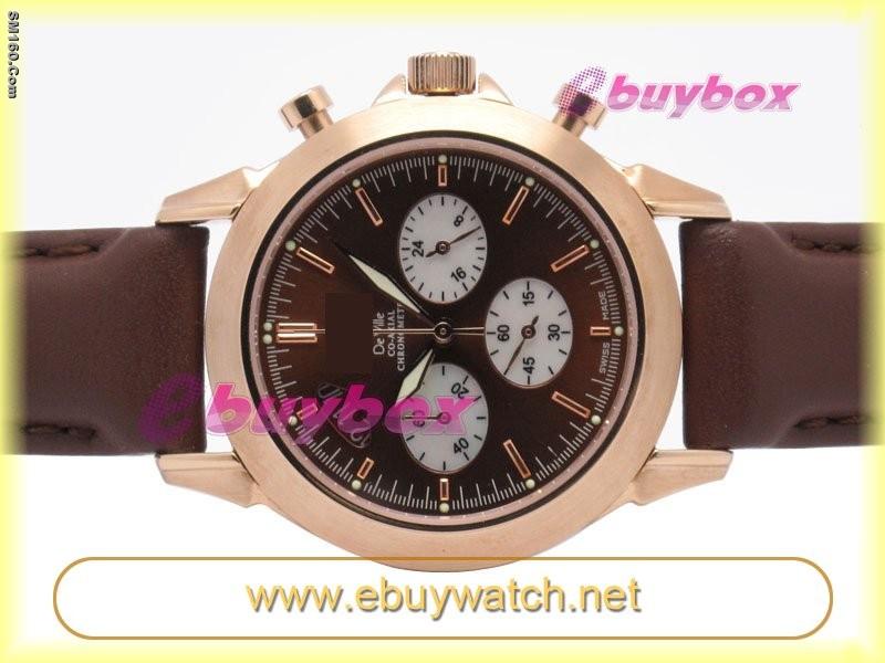 New Arrival Watches Omega DeVille Men Chronograph Automatic Rose Gold 