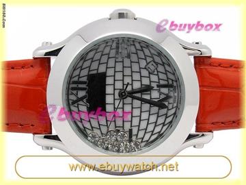 Happy Sport Men's Chronograph Automatic with White Grilled Dial Genuin