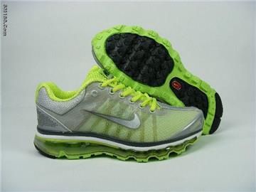 NK women shoes airmax 2009 white and green---FREE SHIPPING! wholesale 