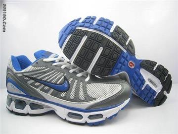 Mens Nike airmax 10k shoes grey and blue---free shipping