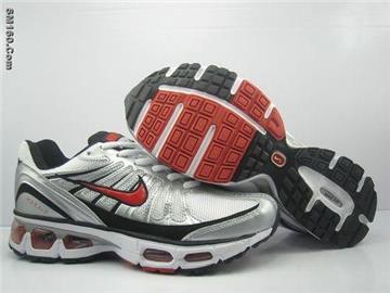 Mens NK airmax 10k shoes red and silver---Free Shipping